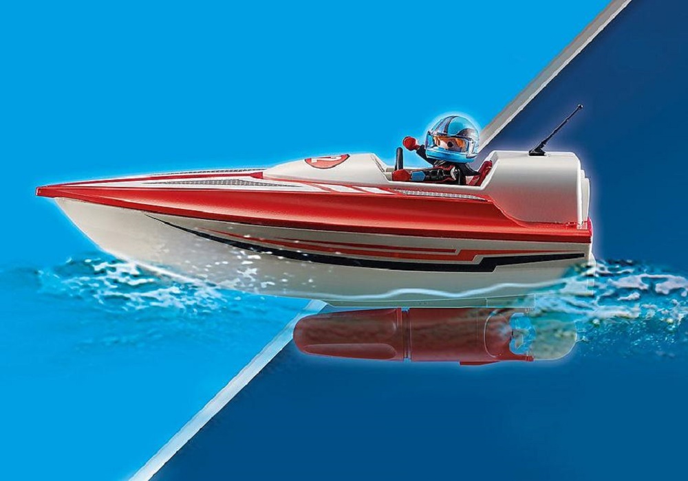 Playmobil 70744 Speedboot mit Unterwassermotor Sports & Action limitiert NEU