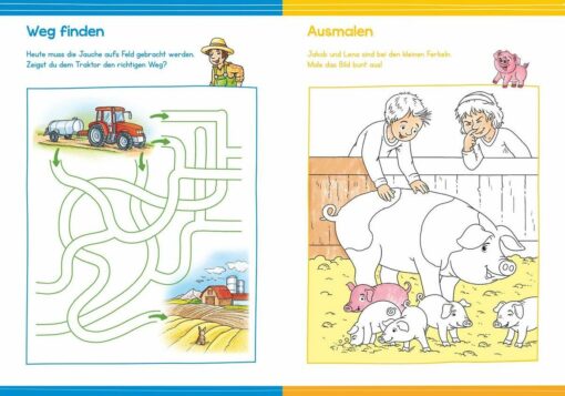 Tessloff Malen und Rätseln für Kindergartenkinder. Bauernhof2