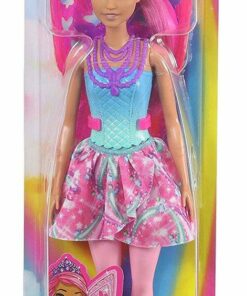 Barbie Dreamtopia Fee (pinke Haare) Puppe mit Flügeln3