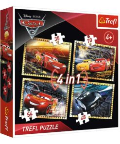 TR34276_1_Trefl 4 in 1 Puzzle Disney Cars