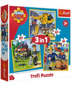TR34844_1_Trefl 3 in 1 Puzzle Feuerwehrmann Sam
