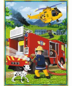 TR90791_2-2_Trefl 2 in 1 2 Puzzle und Memory Feuerwehrmann Sam