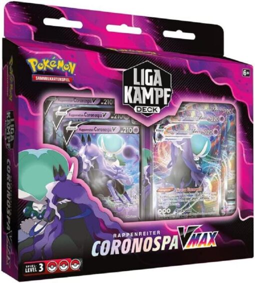 Pokémon Liga-Kampfdeck Schimmelreiter oder Rappenreiter-Coronospa-VMAX1