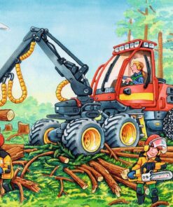 Ravensburger Puzzle Bagger und Waldtraktor 2x24 Teile2