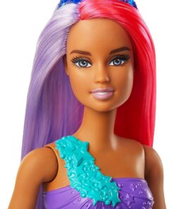 Barbie Dreamtopia Meerjungfrau Puppe pinkes und lilafarbenes Haar1