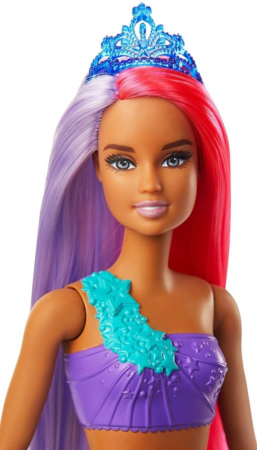 Barbie Dreamtopia Meerjungfrau Puppe pinkes und lilafarbenes Haar1