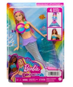 Barbie Zauberlicht Meerjungfrau Puppe (leuchtet), Barbie Dreamtopia