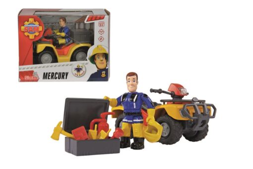 Feuerwehrmann Sam Mercury-Quad mit Figur