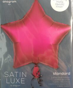 Folienballon Stern pink metallic1