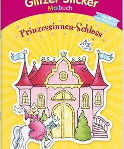 Glitzer-Sticker-Malbuch Prinzessinnen-Schloss, 45 Sticker