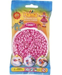 Hama-Buegelperlen-Perlen-Beutel-1000-Stueck-pastell-pink