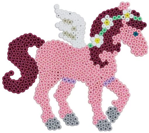 Hama Perlen 3448 Kleines Geschenkset Zauberhafte Pferde, ca. 2.000 bunten Midi Bügelperlen1