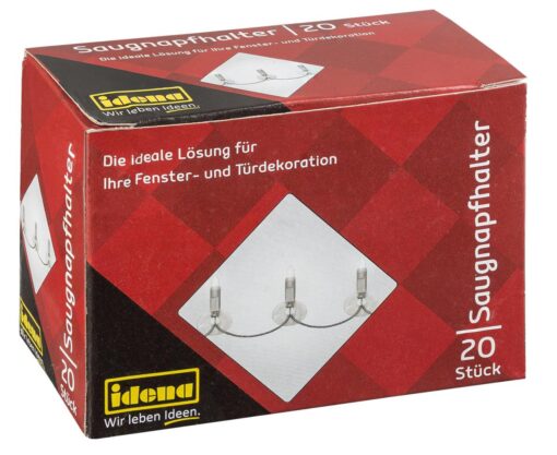 Idena Saugnapfhalter für Lichterketten- und Netze, 20 Stück