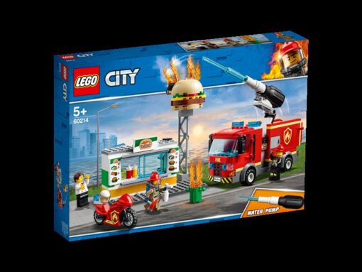 LEGO City Feuerwehreinsatz im Burger Laden1