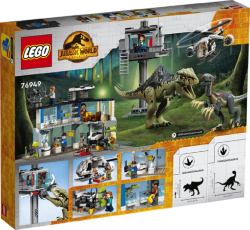 LEGO® Jurassic World™ 76949 Giganotosaurus & Therizinosaurus Angriff1