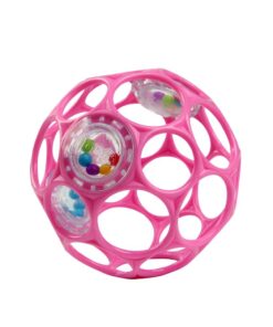 Oball Rattle 10 cm Pink1