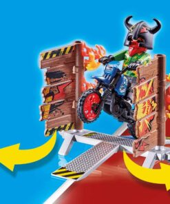 PLAYMOBIL® 70553 Stuntshow Stuntshow Motorrad mit Feuerwand3