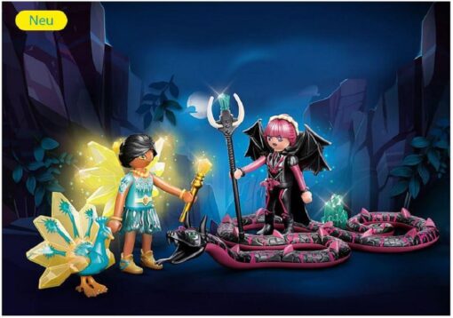 PLAYMOBIL® 70803 Adventures of Ayuma - Crystal Fairy und Bat Fairy mit Seelentieren2