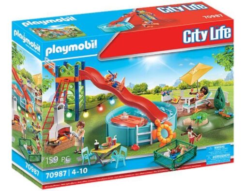 PLAYMOBIL® 70987 City Life - Poolparty mit Rutsche