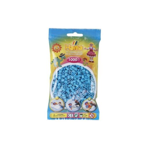 Perlen-Beutel 1000 Stück, azurblau