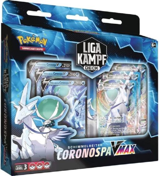 Pokémon Liga-Kampfdeck Schimmelreiter oder Rappenreiter-Coronospa-VMAX