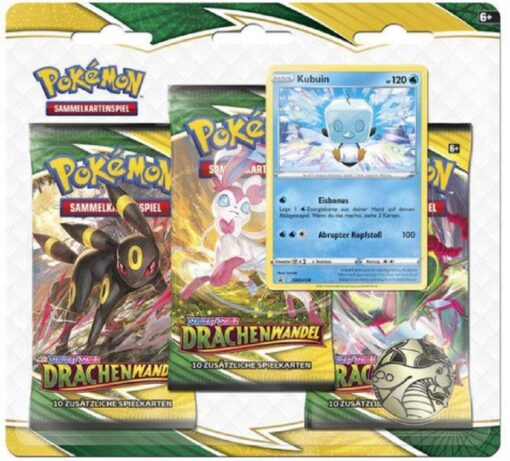 Pokémon Schwert und Schild Drachenwandel 3er Packung, 1 Packung, 2-fach sortiert1