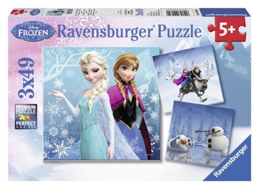 Puzzle Disney Frozen Abenteuer im Winterland, 3 x 49 Teile