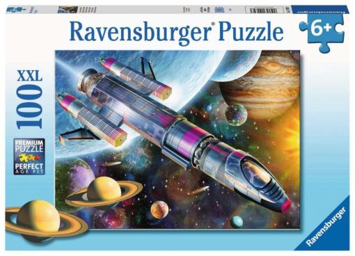 Ravensburger Kinderpuzzle 12939 - Mission im Weltall 100 Teile XXL