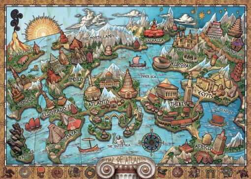 Ravensburger Puzzle 16728 - Geheimnisvolles Atlantis, 1000 Teile1