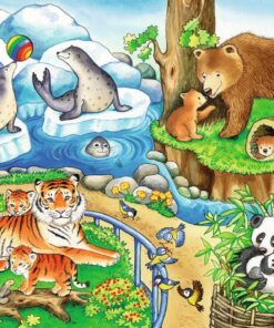 Ravensburger Puzzle Tiere im Zoo 2x12 Teile2