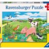 Ravensburger Puzzle Tierkinder auf dem Land, 2 x 12 Teile