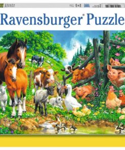 Ravensburger XXL Puzzle Versammlung der Tiere, 100 Teile