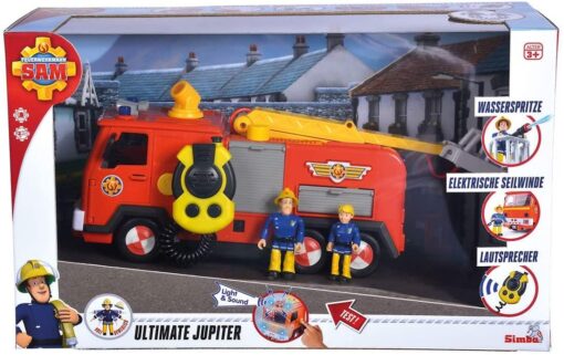 Simba Feuerwehrmann Sam Mega Deluxe Jupiter, 2 Figuren1