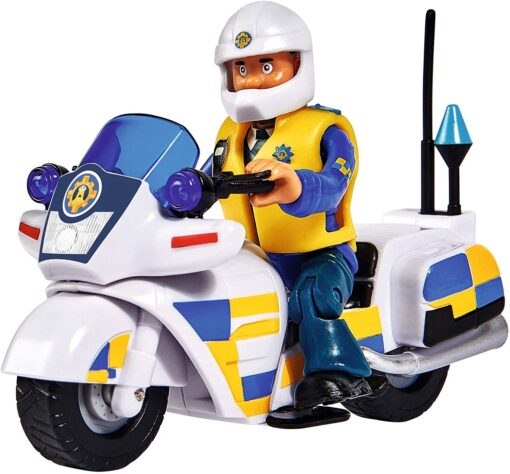 Simba Feuerwehrmann Sam Polizei Motorrad mit Figur1