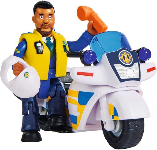 Simba Feuerwehrmann Sam Polizei Motorrad mit Figur2