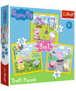 TR34849_1_Trefl 3 in 1 Puzzle Peppa Pig