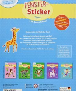 Tiere - 24 Ausmalseiten, 20 Folien-Sticker1