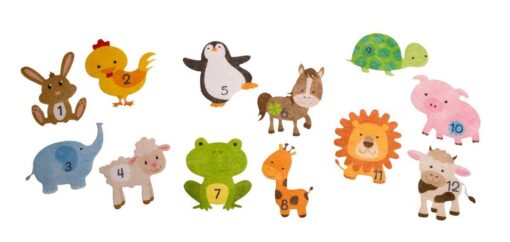 Triple A Toys Babysticker Meilensteine, 12 Sticker mit Tiermotiv1