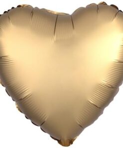 amscan-Folienballon-Herz-Satin-Luxe-Gold