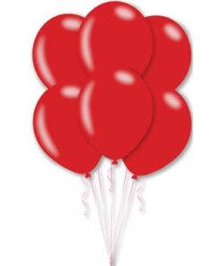 amscan-Latexballons-Metallic-rot-10-Stueck-27-5-cm