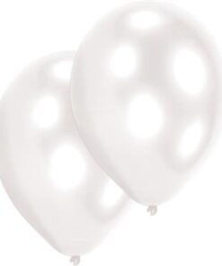 amscan-Latexballons-Pearl-weiss-10-Stueck-27-5-cm