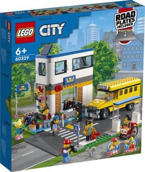 LEGO® City Community 60329 Schule mit Schulbus