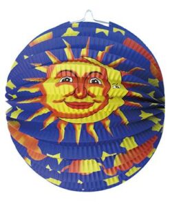 Idena-Zuglaterne-Sonne-Mond-26cm