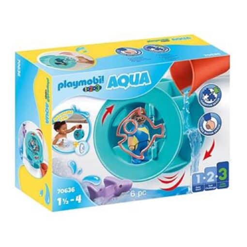 PLAYMOBIL-70636-1-2-3-Aqua-Wasserwirbelrad-mit-Babyhai