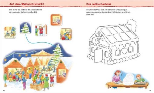 Tessloff WAS IST WAS Kindergarten Malen Rätseln Stickern Wir feiern Weihnachten1