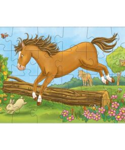 HABA 306160 Puzzles Pferde, 2 x 24 Teile1