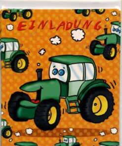 Taunus 9074 Einladungen Traktor, 5 Stück
